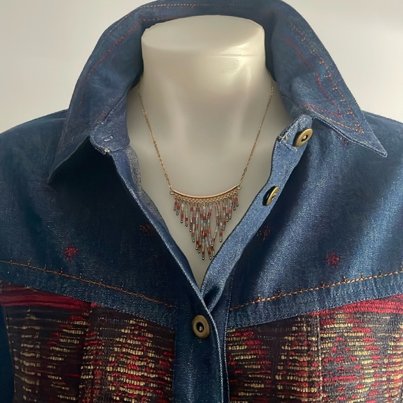 TanJay Tops - Boho vibes denim jacket/shirt